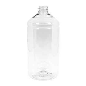 Frasco PET Cilíndrico 1000ml 28/410 (45g) Cristal - (10 UNI S/ TAMPA) Frasco PET Cilíndrico 1000ml 28/410 (45g) Cristal - (10 UNI S/ TAMPA)