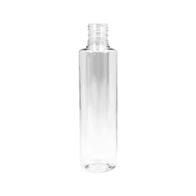 Frasco PET Cilíndrico 200ml 24/415 (28g) Cristal - (10 UNI S/ TAMPA)