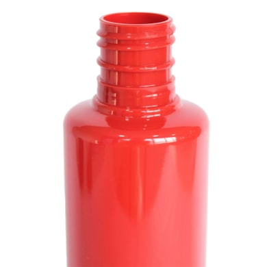 Frasco PET Cilíndrico 200ml 24/415 Vermelho  - (10 UNI S/ TAMPA)