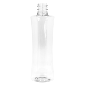 Frasco PET Cilíndrico 250ml 24/415 Cristal - (10 UNI S/ TAMPA)