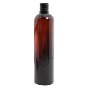 Frasco PET Cilíndrico 300ml 24/415 (26g) Âmbar Escuro - (10 UNI S/ TAMPA) Frasco PET Cilíndrico 300ml 24/415 (26g) Âmbar Escuro - (10 UNI S/ TAMPA)