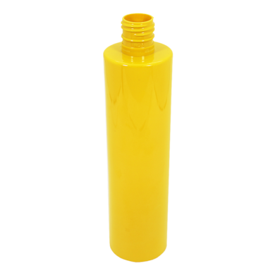 Frasco PET Cilíndrico 300ml 24/415 Amarelo Fechado - (10 UNI S/ TAMPA)