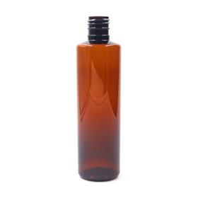 Frasco PET Cilíndrico 300ml 24/415 Âmbar Claro - (10 UNI S/ TAMPA)