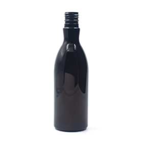 Frasco PET Cilíndrico 300ml 24/415 Preto - (10 UNI S/ TAMPA)