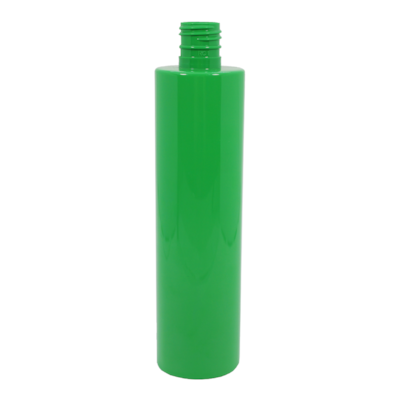 Frasco PET Cilíndrico 300ml 24/415 Verde - (10 UNI S/ TAMPA)