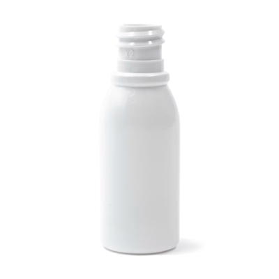 Frasco PET Cilíndrico 30ml 18/415 Branco - (10 UNI S/ TAMPA)