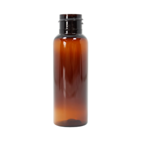 Frasco PET Cilíndrico 30ml 20/410 Âmbar Claro - (10 UNI S/ TAMPA)