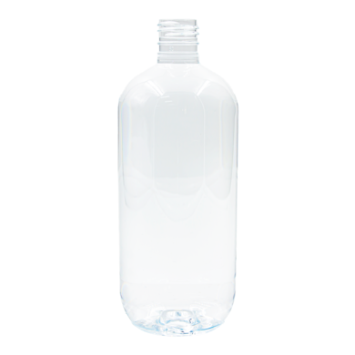 Frasco PET Cilíndrico 500ml 24/415 Cristal - (10 UNI S/ TAMPA)