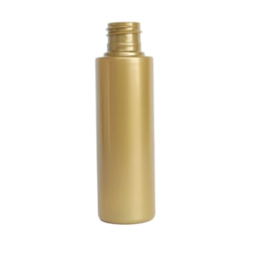 Frasco PET Cilíndrico 60ml 20/410 Dourado - (10 UNI S/ TAMPA)