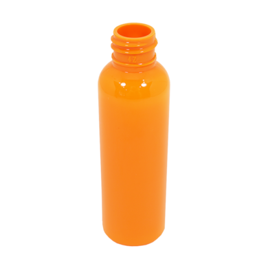 Frasco PET Cilíndrico 60ml 20/410 Laranja - (10 UNI S/ TAMPA)