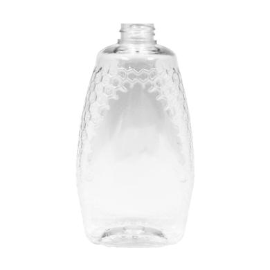 Frasco PET Colméia 250ml R22 Cristal - (10 UNI S/ TAMPA)