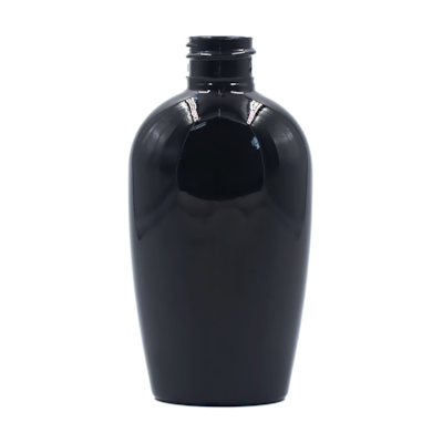 Frasco PET Elíptico 100ml 20/410 Preto - (10 UNI S/ TAMPA)