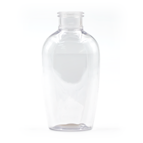 Frasco PET Elíptico 60ml Recrave 20 Cristal - (10 UNI S/ TAMPA)