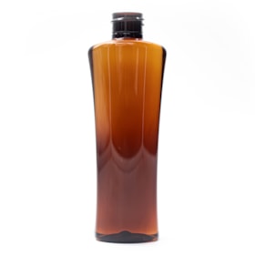 Frasco PET Oval 100ml 20/410 Âmbar Claro - (10 UNI S/ TAMPA)