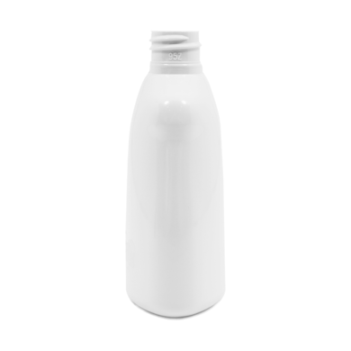 Frasco PET Oval 100ml 20/410 Branco - (10 UNI S/ TAMPA)