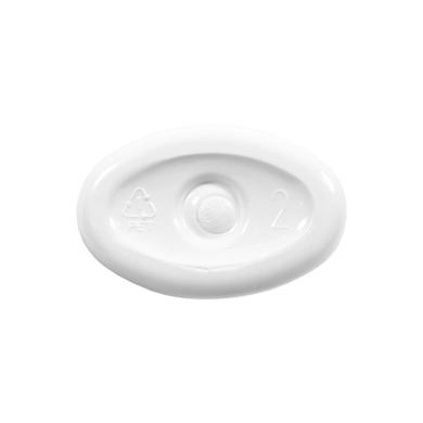 Frasco PET Oval 100ml 20/410 Branco - (10 UNI S/ TAMPA)