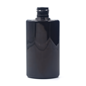 Frasco PET Oval 100ml 20/410 Preto - (10 UNI S/ TAMPA)