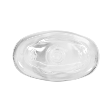 Frasco PET Oval 140ml 24/415 (14g) Cristal - (10 UNI S/ TAMPA)