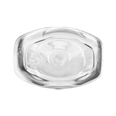 Frasco PET Oval 140ml 24/415 (20g) Cristal - (10 UNI S/ TAMPA)