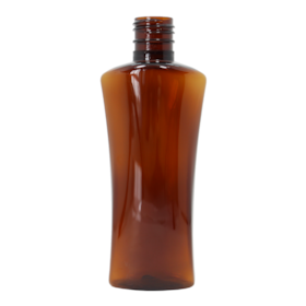 Frasco PET Oval 140ml 24/415 (26g) Âmbar Claro - (10 UNI S/ TAMPA)