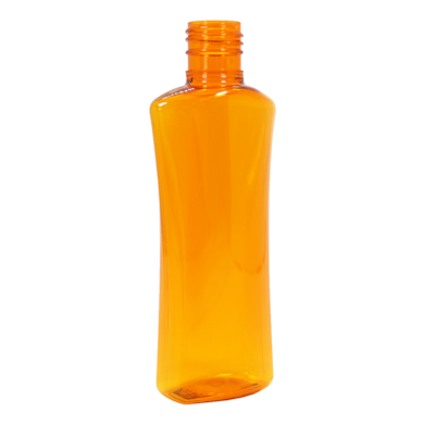 Frasco PET Oval  140ml 24/415 (26g) Laranja - (10 UNI S/ TAMPA)