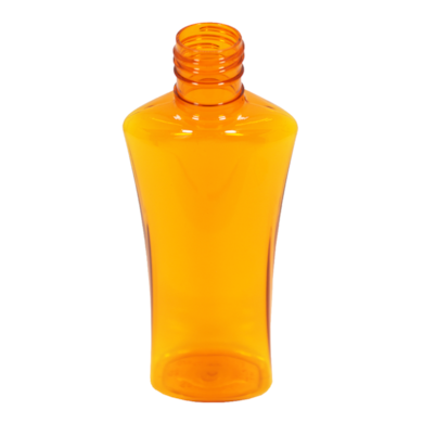 Frasco PET Oval  140ml 24/415 (26g) Laranja - (10 UNI S/ TAMPA)