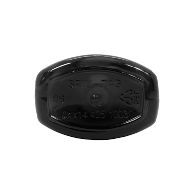 Frasco PET Oval 140ml 24/415 (26g) Preto - (10 UNI S/ TAMPA)