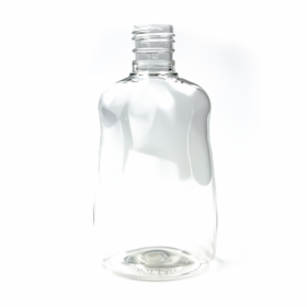 Frasco PET Oval 180ml 24/415 Cristal - (10 UNI S/ TAMPA)