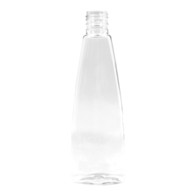 Frasco PET Oval 200ml 24/415 Cristal - (10 UNI S/ TAMPA)