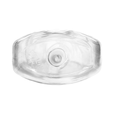 Frasco PET Oval 200ml 24/415 Cristal - (10 UNI S/ TAMPA)