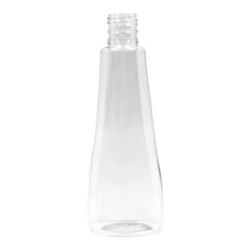 Frasco PET Oval 200ml 24/415 Cristal - (10 UNI S/ TAMPA)