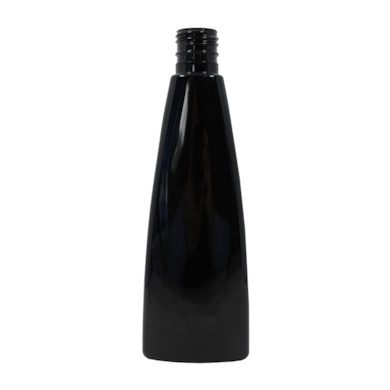 Frasco PET Oval 200ml 24/415 Preto - (10 UNI S/ TAMPA)