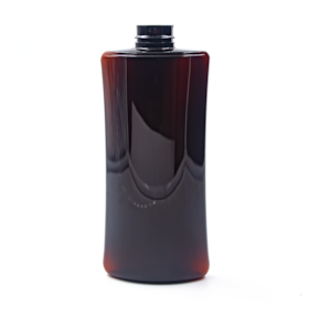 Frasco PET Oval 200ml Recrave 24 Âmbar Escuro - (10 UNI S/ TAMPA)