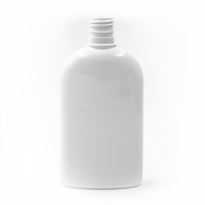 Frasco PET Oval 300ml 24/415 Branco - (10 UNI S/ TAMPA)