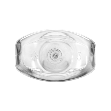 Frasco PET Oval 300ml 24/415 Cristal - (10 UNI S/ TAMPA)