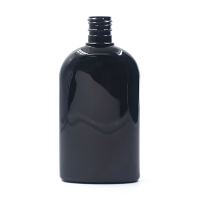 Frasco PET Oval 300ml 24/415 Preto - (10 UNI S/ TAMPA)