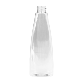 Frasco PET Oval 300ml 28/410 (31g) Cristal - (10 UNI S/ TAMPA)