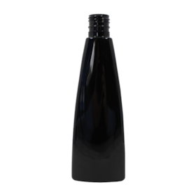 Frasco PET Oval 300ml 28/410 (31g) Preto - (10 UNI S/ TAMPA)