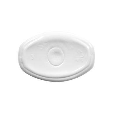 Frasco PET Oval 30ml 20/410 Branco - (10 UNI S/ TAMPA)