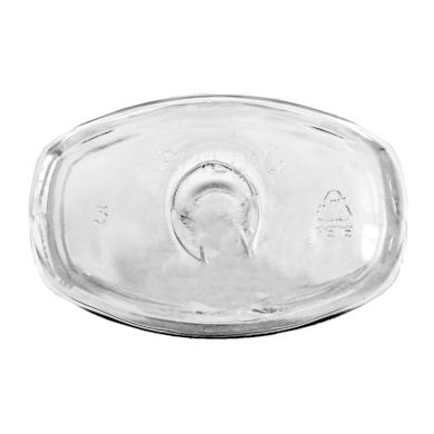 Frasco PET Oval Acinturado 60ml 20/410 Cristal - (10 UNI S/ TAMPA)