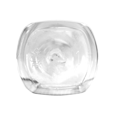 Frasco PET Quadrado 1000ml 28/410 (60g) Cristal - (10 UNI S/ TAMPA)