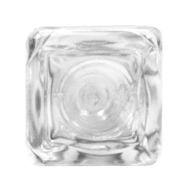 Frasco PET Quadrado 30ml 18/415 (5,5g) Cristal - (10 UNI S/ TAMPA)