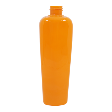 Frasco PET Quadrado  500ml 28/410 Laranja - (10 UNI S/ TAMPA)