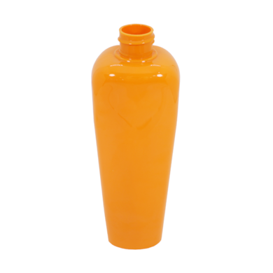 Frasco PET Quadrado  500ml 28/410 Laranja - (10 UNI S/ TAMPA)