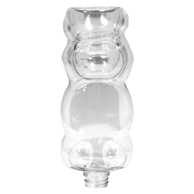 Frasco PET  Urso 240ml R22 Cristal - (10 UNI S/ TAMPA)