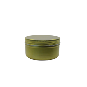 Pote Alumínio Cilíndrico 100ml R70 Dourado (10 unidades com tampa)