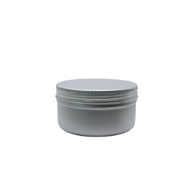 Pote Alumínio Cilíndrico 100ml R70 Prata (10 unidades com tampa)