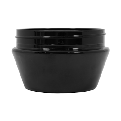 Pote PET Cilíndrica 50ml 63/400 Preto - (10 UNI S/ TAMPA)