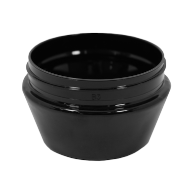 Pote PET Cilíndrica 50ml 63/400 Preto - (10 UNI S/ TAMPA)