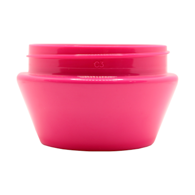 Pote PET Cilíndrica 80ml 63/400 Rosa Fluorescente - (10 UNI S/ TAMPA)